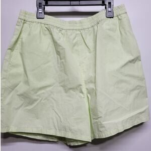 BP Shorts Womens Size M Pull On Cotton Athletic Shorts In Green Limecream